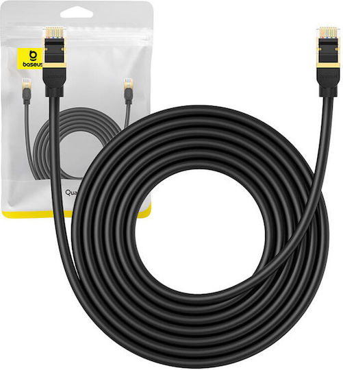 Baseus Директно Свързване На Мед Кат.8 (40Gbps) Мрежов Кабел Ethernet 5м Черен