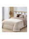 Manterol Casa Κουβερτοπάπλωμα Υπέρδιπλο 235x260εκ. Doko Beige (C7)