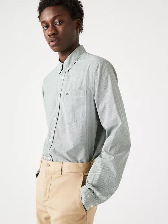 Lacoste Long-sleeved Cotton Shirt Green