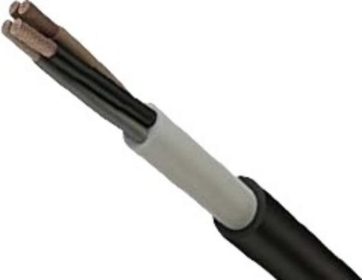 Καλώδιο Ρεύματος με Διατομή 4x10mm² σε Μαύρο Χρώμα 100m
