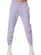 Jogginghose Jogger Samt Lavender