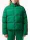 Lacoste Kurz Damen Puffer Jacke für Winter Grün