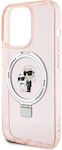 Karl Lagerfeld Karl&Choupettte Back Cover Plastic Pink (iPhone 15 Pro Max)