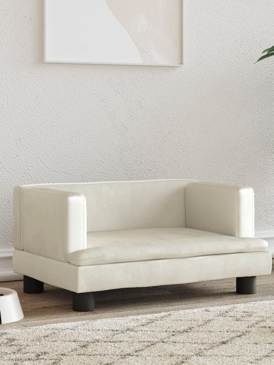 vidaXL Sofa Hundebett Beige 60x40cm.