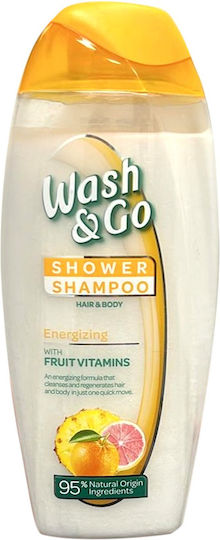 Wash & Go Fruit 95% Natural Σαμπουάν 250ml