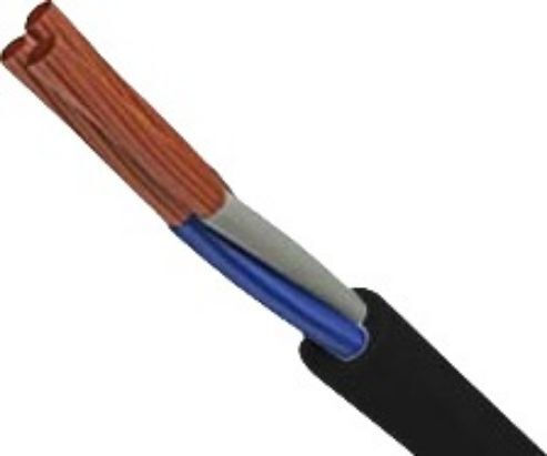 Захранващ Кабел с Диаметър 5x2.5mm² в Черен Цвят 100m Гъвкав