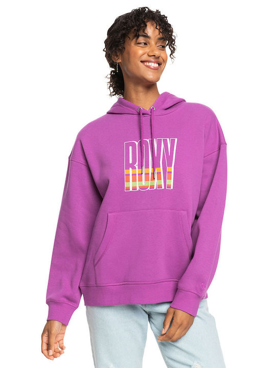 Roxy Rad Women's Hooded Sweatshirt Fuchsia