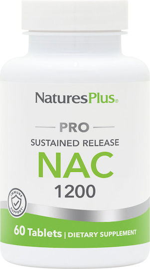 Nature's Plus Plus Nac 1200mg 60 Ταμπλέτες
