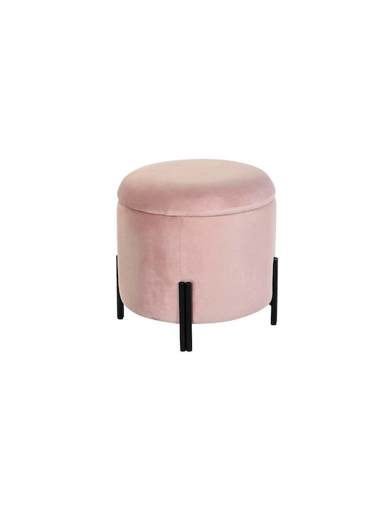 Stool Footstool Metallic Black 42x42x42cm