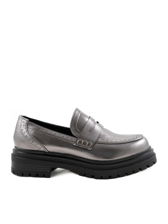Γυναικεία Loafers σε Γκρι Χρώμα