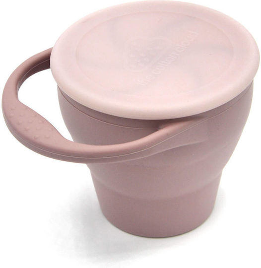 The Cotton Cloud Baby Food Bowl made of Silicone Pink