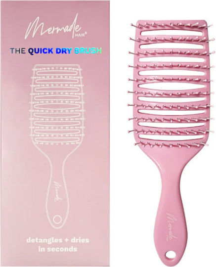 Mermade Hair Βούρτσα Μαλλιών Ροζ