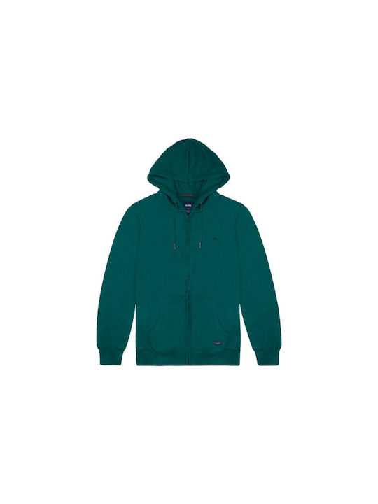 Double Double Herren Sweatshirt mit Grün Kapuze