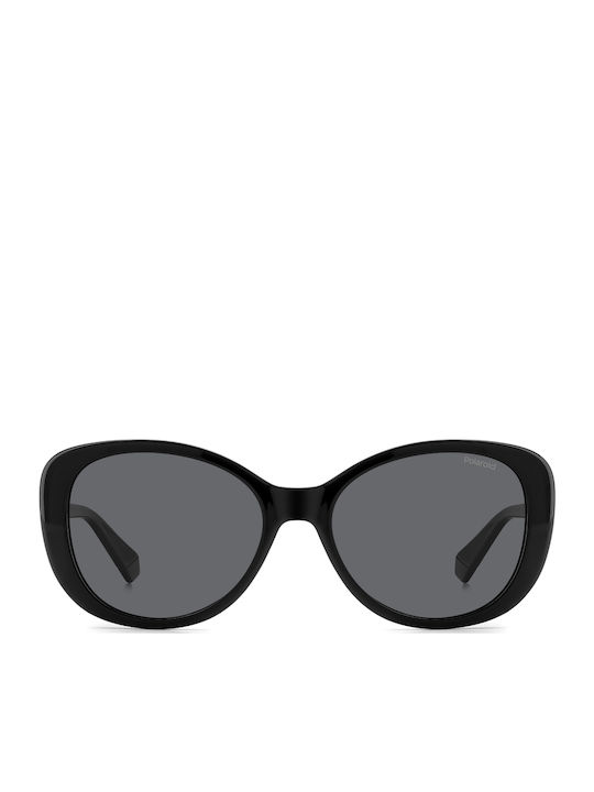 Polaroid Unisex Sunglasses With Black Horn-Rimm...