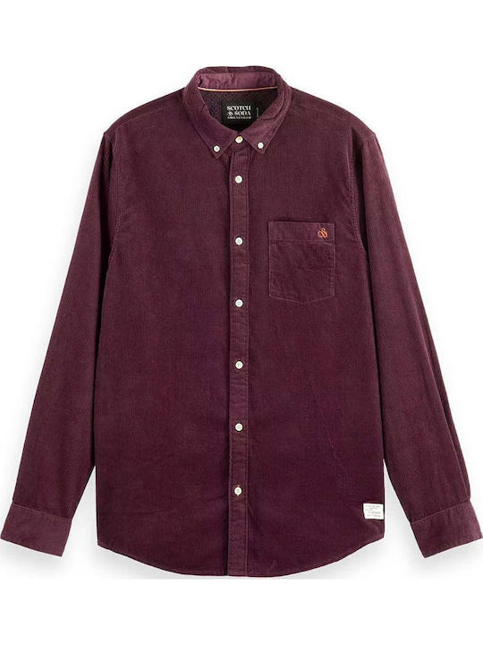 Scotch & Soda Essential Langärmlig Hemd Rot