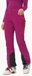 Jack Wolfskin Femei Lung Pantaloni de drumeție Roz