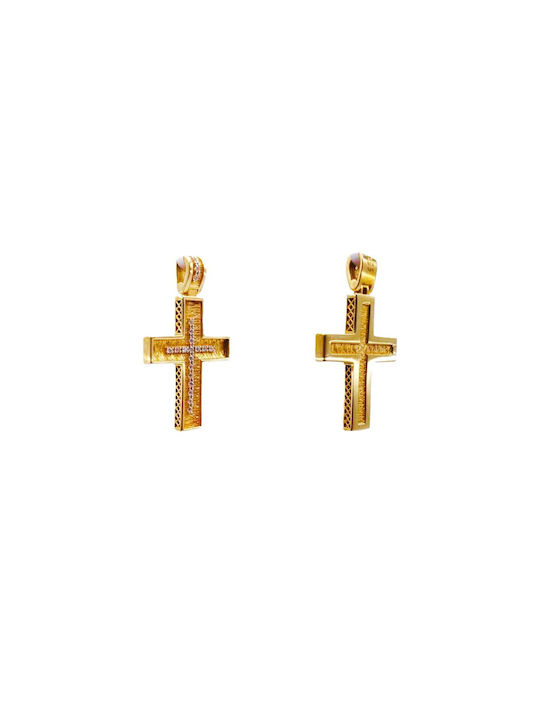 Velegrakis Damen Gold Kreuz 14K