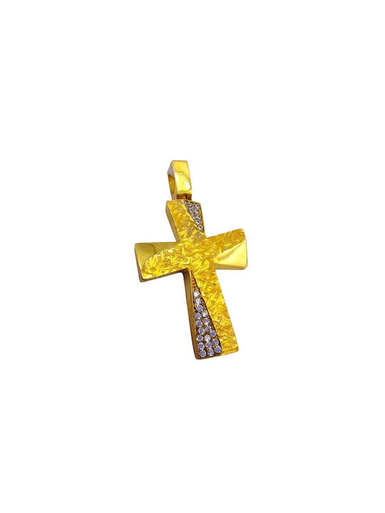 Velegrakis Damen Gold Kreuz 14K