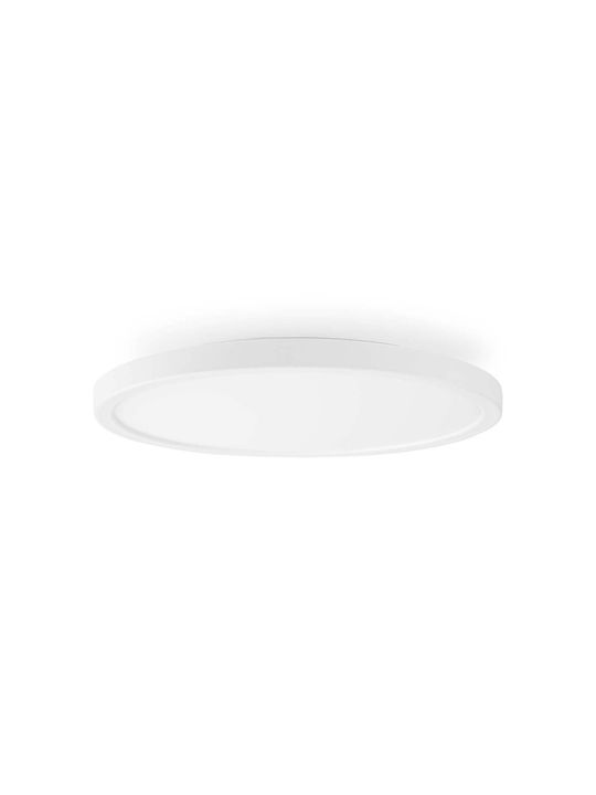 Nedis Smart Πλαφονιέρα Οροφής Λευκή με Ενσωματωμένο LED
