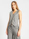 InShoes Women's Vest with Buttons Gray