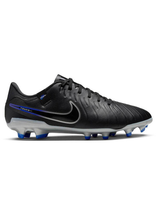 Nike Tiempo Legend 10 Academy FG/MG Χαμηλά Ποδοσφαιρικά Παπούτσια με Τάπες Μαύρα