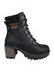 Women's Ankle Boots with Medium Heel Black