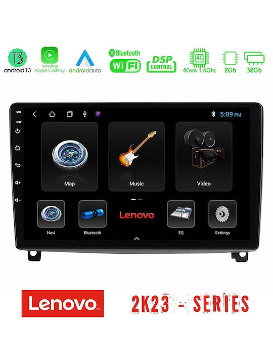 Lenovo Sistem Audio Auto pentru Peugeot 407 2004-2011 (Bluetooth/USB/WiFi/GPS) cu Ecran Tactil 9"