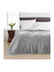 Lino Home Pello Одеяло Полар Двойно 220x240см Светлосиво