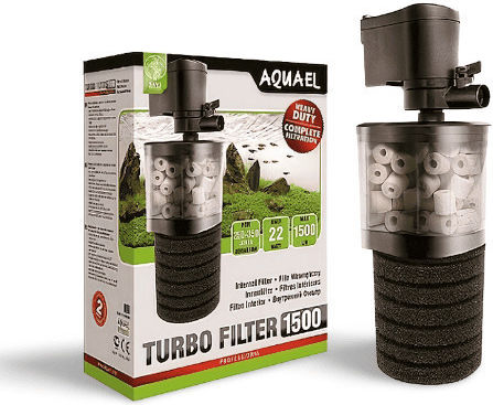 Aquael Turbo 1500 Interior Filtru pentru Acvarii cu Capacitate până la 350lt cu Putere 22W