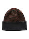 Knitted Beanie Cap Brown