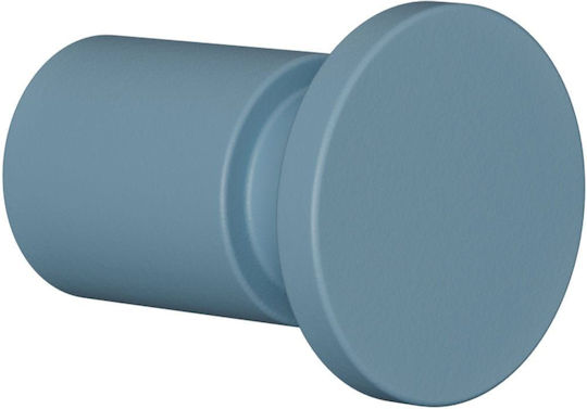 Pam & Co Single Wall-Mounted Bathroom Hook ​2.2x5cm Blue
