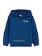 Kids Sweatshirt with Hood and Pockets Blue