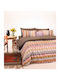 Melinen Duvet Cover Single 165x245 Anya Bordeaux
