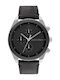 Calvin Klein Impact CeasBarbati 44mm Cronograf Baterie cu Curea din piele neagră