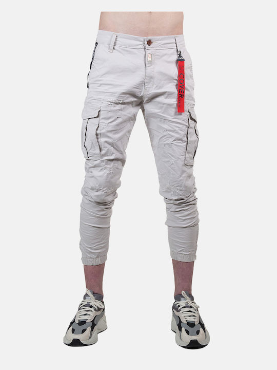 Cover Jeans Canyon Ανδρικό Παντελόνι Cargo σε Slim Εφαρμογή Γκρι
