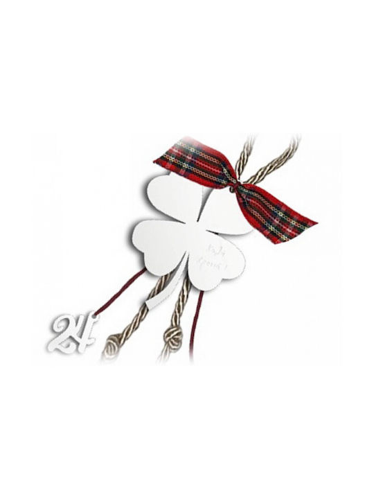 Karma Fashion Lucky Charm Clover White made of Plexiglass 1pcs