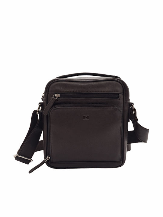 Leather Men's Bag Shoulder / Crossbody Brown