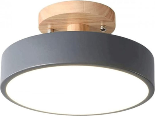 Powertech Leuchte Deckenleuchte 18cm Gray mit Integrierter LED