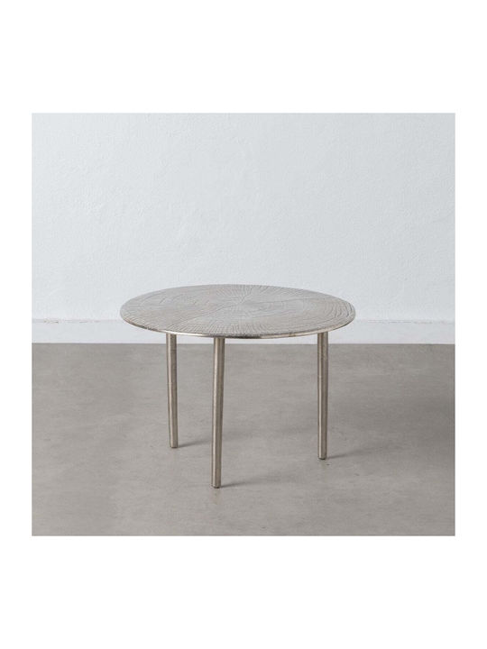 Round Metal Coffee Table Aluminum L60xW60xH40cm