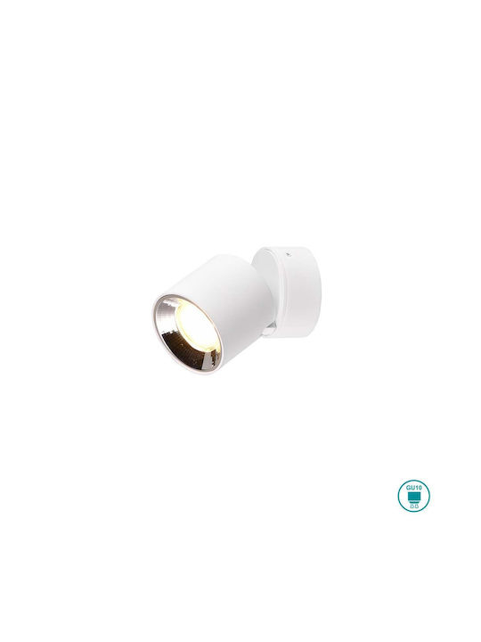 Trio Lighting Single Spot with Socket GU10 in White Color