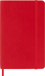 Moleskine Weekly Agenda 2024 Red