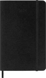 Moleskine Weekly Agenda 2024 Black