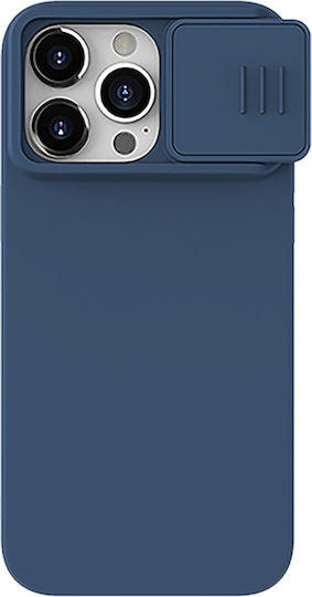Nillkin Camshield Silky Umschlag Rückseite Silikon Blau (iPhone 15 Pro)
