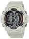 Casio Collection Ψηφιακό Ανδρικό Ρολόι Μπαταρίας με Λευκό Καουτσούκ Λουράκι