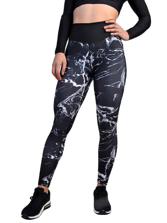 Axidwear Frauen Lang Leggings Hochgeschnitten & Push Up Schwarz