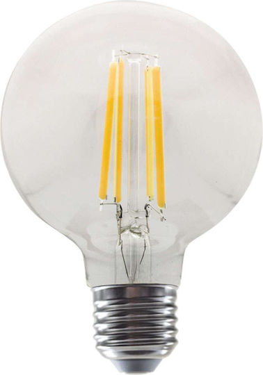 Aca Λάμπα LED 10W 80mm για Ντουί E27 και Σχήμα G80 Φυσικό Λευκό 1260lm