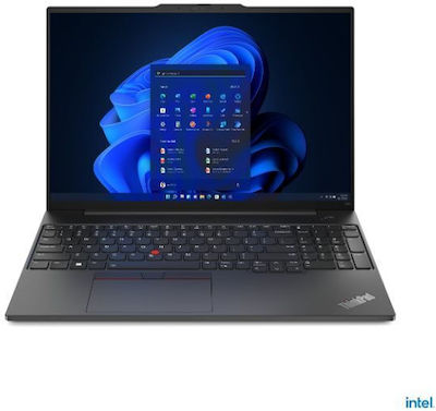 Lenovo ThinkPad E16 Gen 1 (Intel) 16" IPS (Kern i5-1335U/8GB/256GB SSD/W11 Pro) Graphite Black (GR Tastatur)