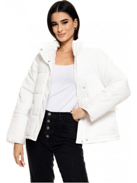 Splendid Kurz Damen Bomberjacke Weiß