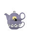 Half Moon Bay Teekanne mit Tasse Keramik Lila 300ml