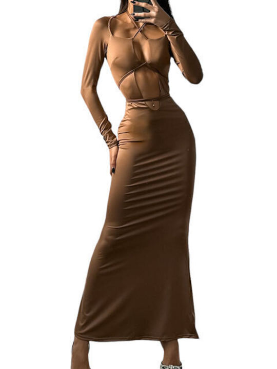 Chica Maxi Dress Brown